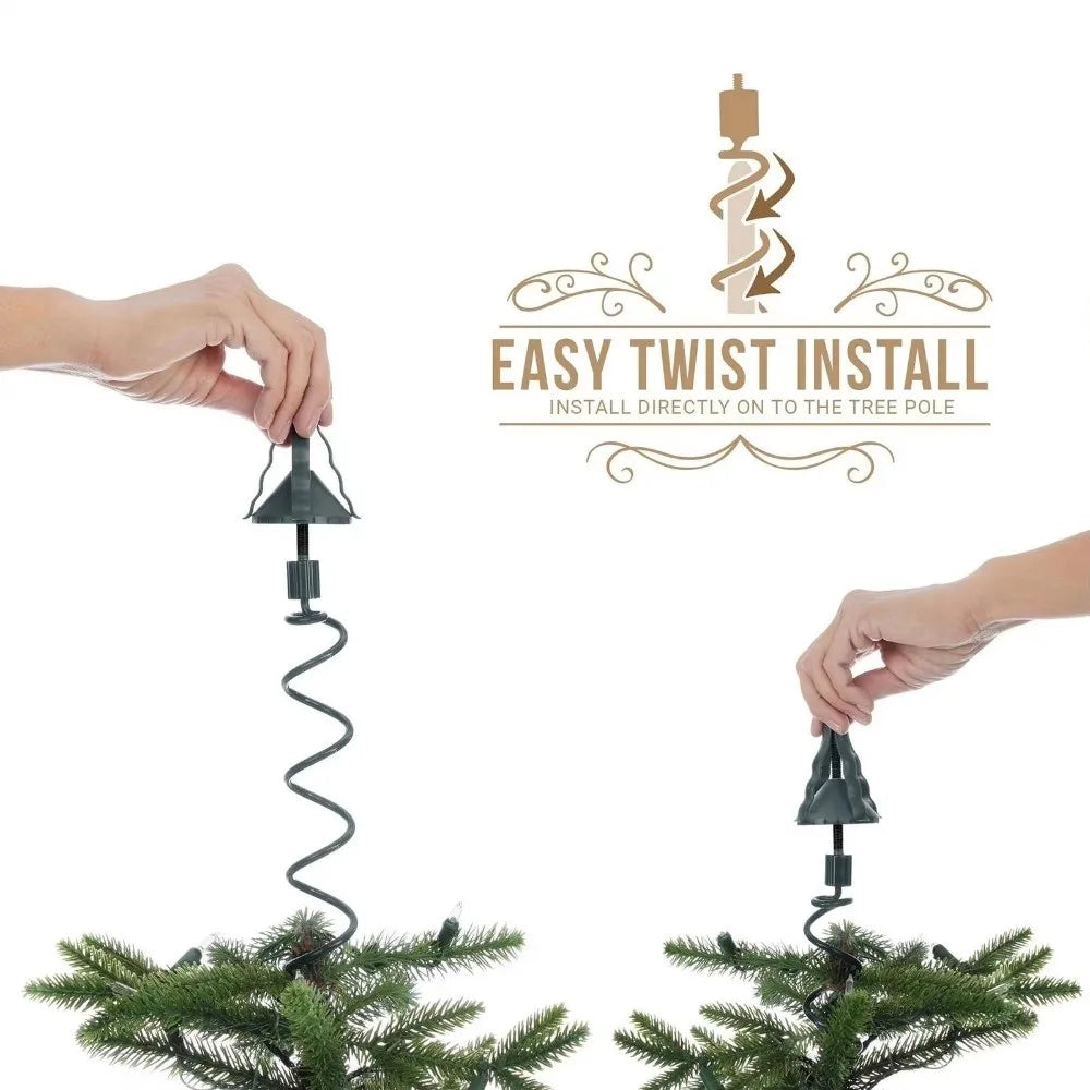 Twist-on Stabilizer Christmas Tree Topper Holder